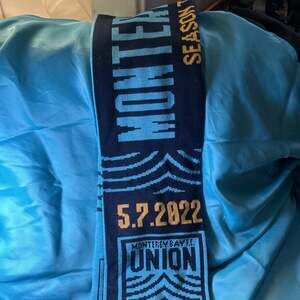 Philadelphia Union MLS Soccer Team Knit Scarf Blue Gold Fans
